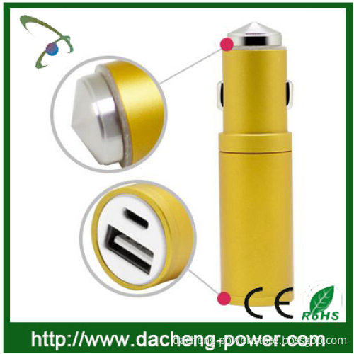 2015 newly 2 in 1 function car charger power bank 1000mAH for phone